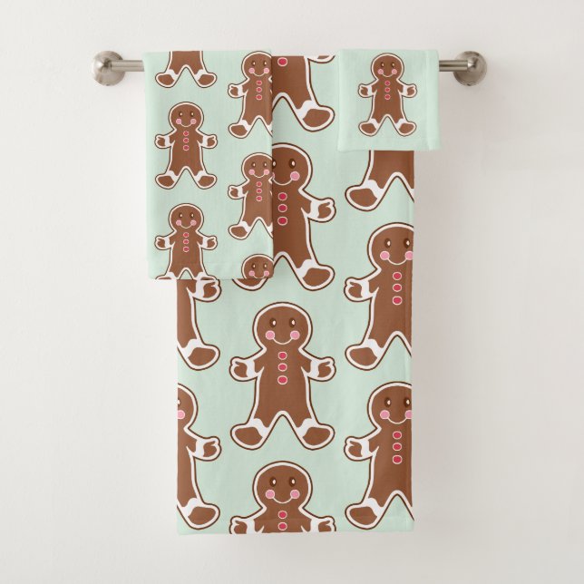 Monnaie Noël Gingerpain serviettes de bain Set cad (En situation)