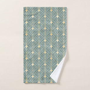 Monnaie verte, or, motif Art déco, vintage, rétro,