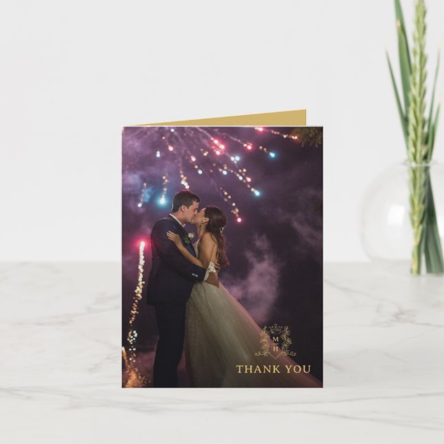 Mono-Foto Dankeskarte (Vorderseite)