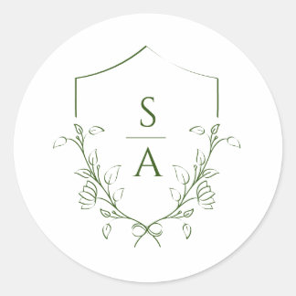 Mono-Hochzeitsticker für Geschenk und Vergünstigun Runder Aufkleber