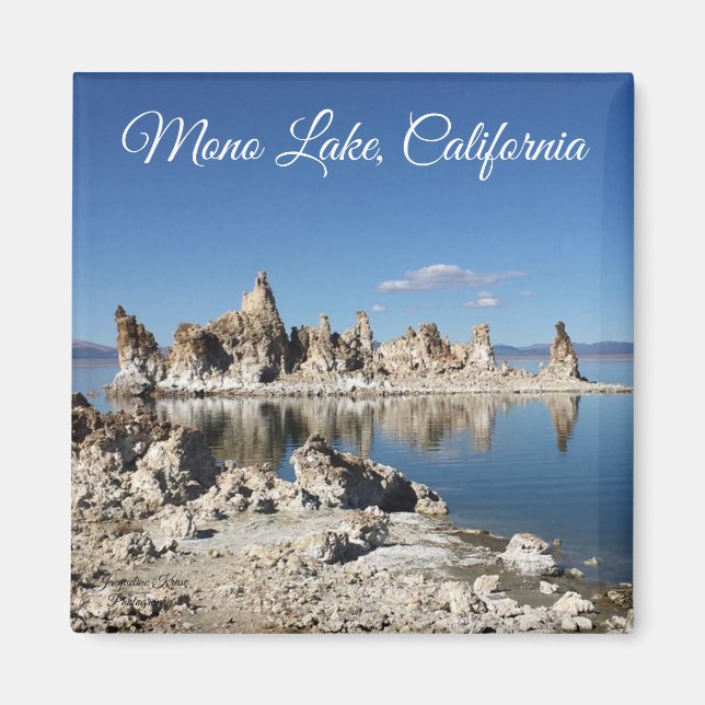 Mono Lake California Magnet von Jacqueline Kruse (Vorne)
