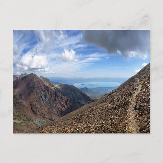 Mono Lake from Koip Peak Pass - Sierra Postkarte (Vorderseite)