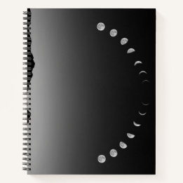 Mono-phasen-beschichtetes Notebook im monochromen  Notizbuch