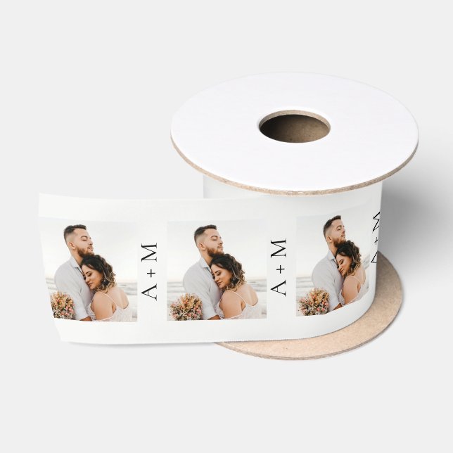 Mono-Satin-Foto-Muster des Wedding Square-Kants R Satinband (Spule)