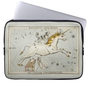 Monoceros, Canis Minor und Atelier Typographique L Laptopschutzhülle