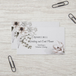 Monochrom-Bläsereien-Hochzeit- und Veranstaltungsp Visitenkarte