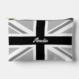 Monochrom der Flagge der Union (Individuelle Name) Zubehörtasche