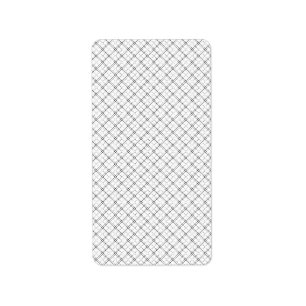 Monochrom Geometrische Textur Nahtloses Diamantseh Adressaufkleber