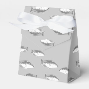 Monochrom-Graufisch Geschenkschachtel