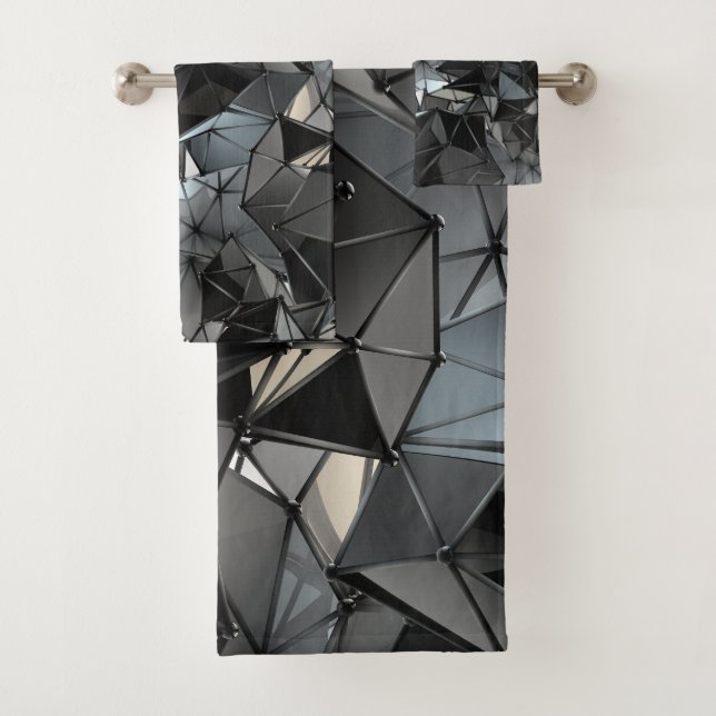 Monochrom ohne Grenzen: Badhandtuch Set (Insitu)