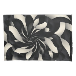 Monochrom Swirl of Elegance Kissenbezug