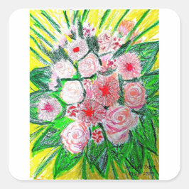 Monochromatic quadratischer aufkleber