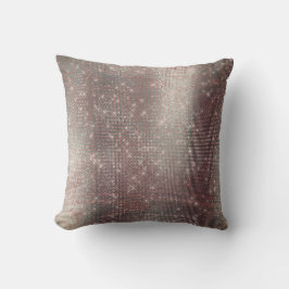 Monochromatisch Pink Gray Metallic Funkelnd Sequen Kissen