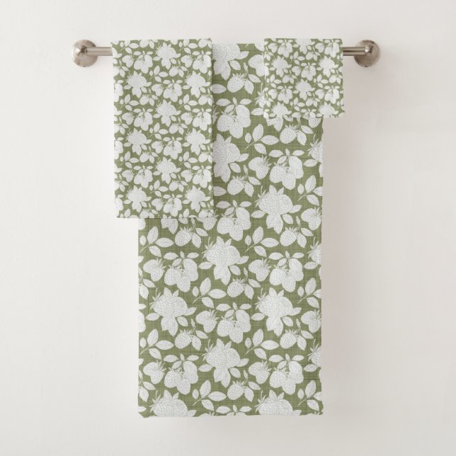 Monochromatische Frucht- und Blatttücher Badhandtuch Set (Insitu)