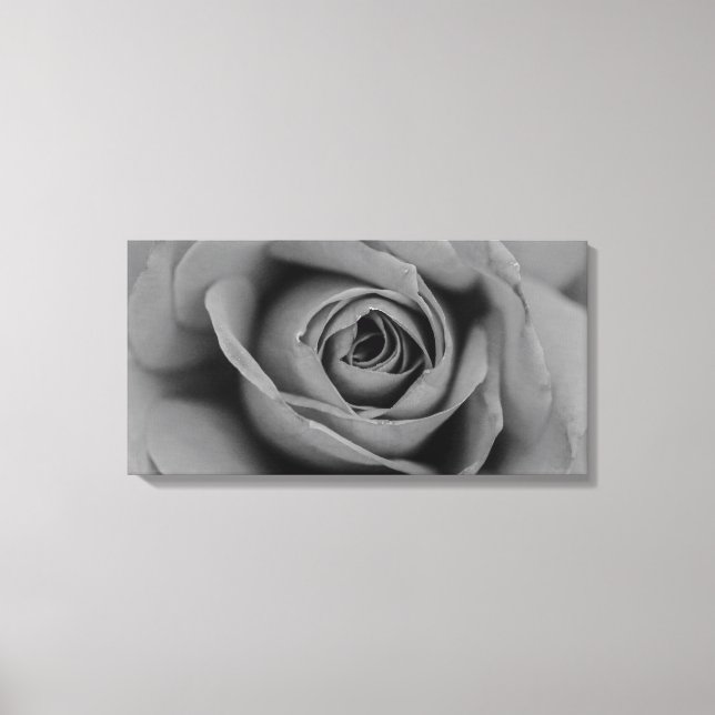 Monochromatische Rose Canvas Print Leinwanddruck (Vorderseite)
