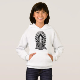 Monochromatische Treppe: Obelisk der Kontraste Hoodie