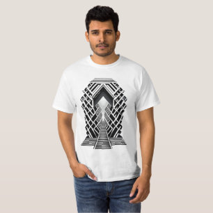 Monochromatische Treppe: Obelisk der Kontraste T-Shirt