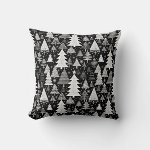 Monochromatische Weihnachten Kissen