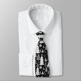 Monochromatische Weihnachten Krawatte