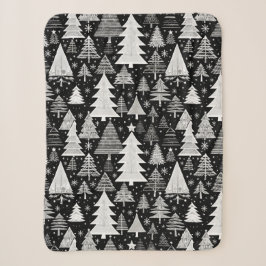 Monochromatische Weihnachten Sherpadecke