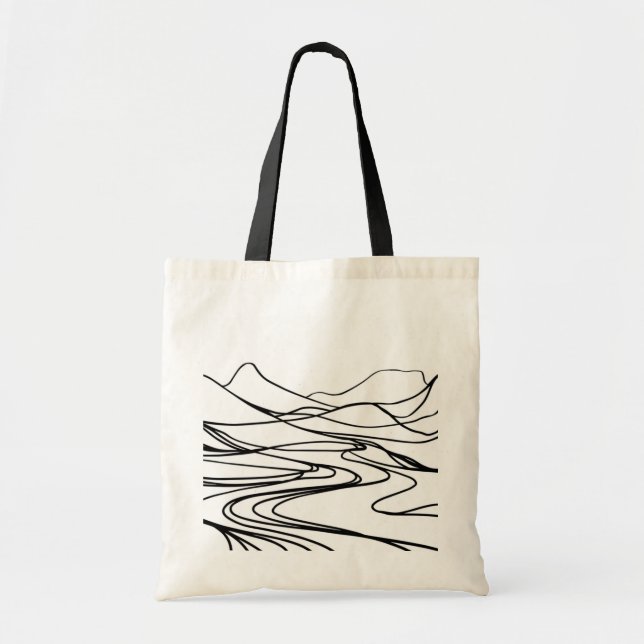Monochromatische Zen-Tasche Tragetasche (Vorne)
