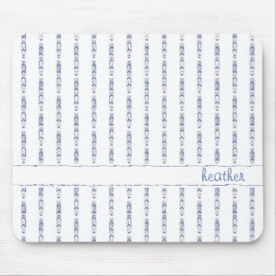 Monochromatischer Abstrakter Muster-Individuelle N Mousepad