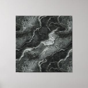 Monochromatisches BLACK-MARBLE Leinwanddruck
