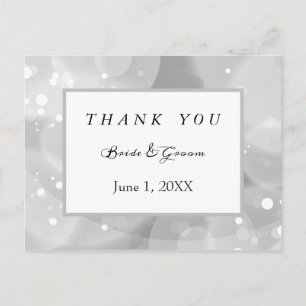 Monochromatisches Buch vielen Dank Postkarte