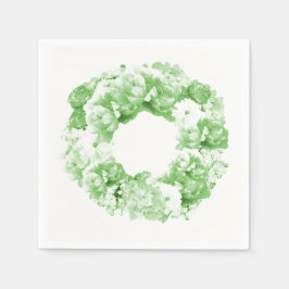 Monochromatisches Spearmint-Grünpapier Napkins Serviette