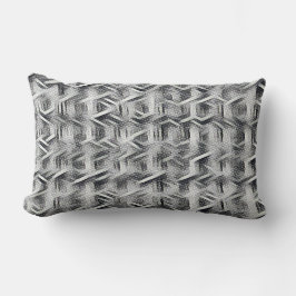Monochrome abstract geometric pattern 1279 lendenkissen