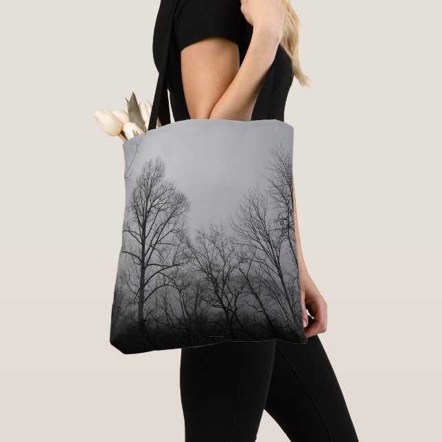 Monochrome_Baum_Tragetasche Tasche (Von Nahem)