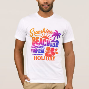 Monochrome Bergspitzen mit stilisiertem Gold Sunbu T-Shirt