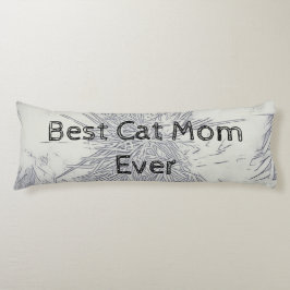 Monochrome beste Cat-Mama je Seitenschläferkissen