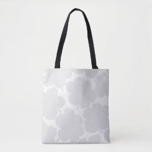 Monochrome Bloom Natural Gray Tasche