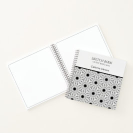 Monochrome Blume Notizbuch