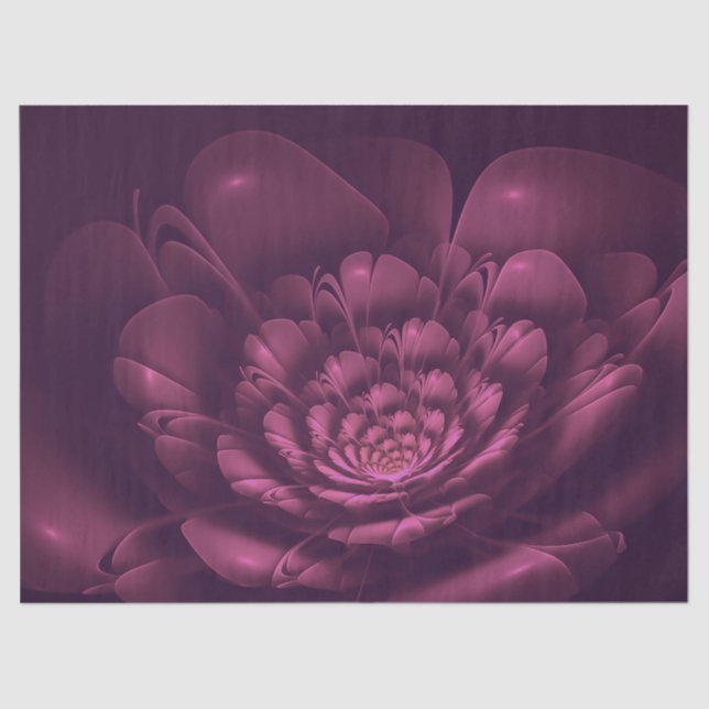 Monochrome Blume Seidenpapier (Vorderseite)