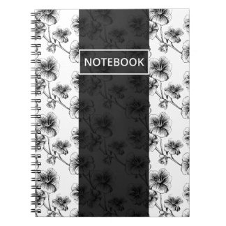 Monochrome Blüte Notizblock