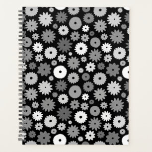 Monochrome Blüten Wiederholungsmuster Case-Mate iP Planer