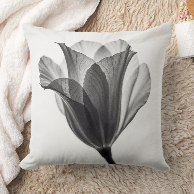 Monochrome botanical fine art photograph kissen (Decke)