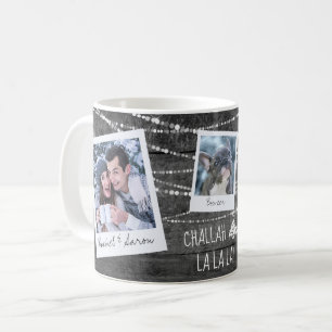 Monochrome Challah La La Chrismukah Foto Kaffeetasse