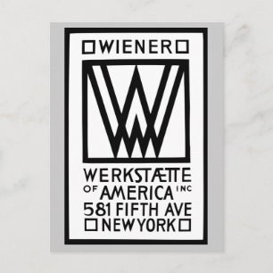 Monochrome Dackel Werkstaette Postkarte