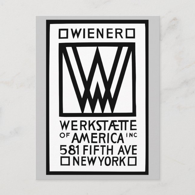 Monochrome Dackel Werkstaette Postkarte (Vorderseite)