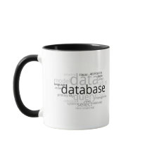 Monochrome Datenbank Word Cloud v2