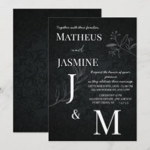 Monochrome Deutsche Und Script Hochzeit
