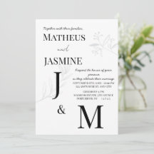 Monochrome Deutsche Und Script Hochzeit