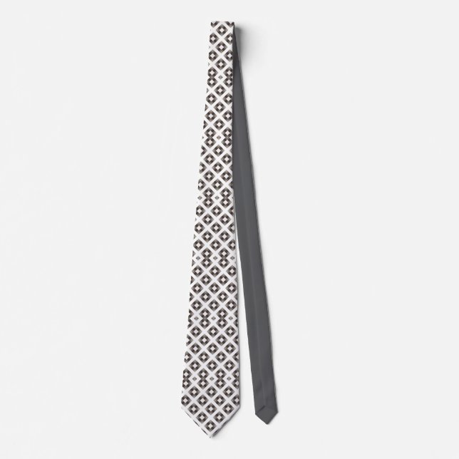 Monochrome Diamant Krawatte (Vorderseite)