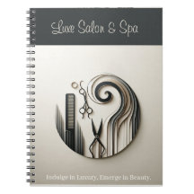 Monochrome Elegance Salon & Wellness-Center Notebo