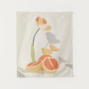 Monochrome Elegance Wandteppich