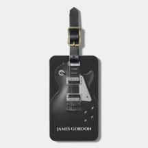 Monochrome elektrische Gitarre personalisiert