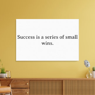 Monochrome Erfolgsquote - Motivation Typografie Leinwanddruck